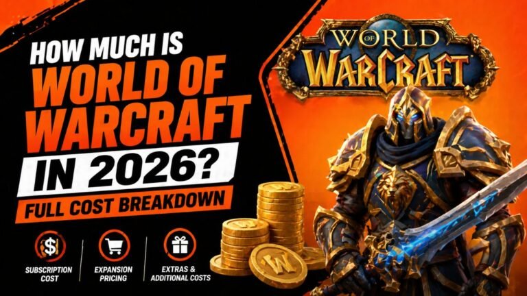 Comparison table of World of Warcraft subscription plans for 2026, showing 1-month, 6-month, and 12-month recurring options.
