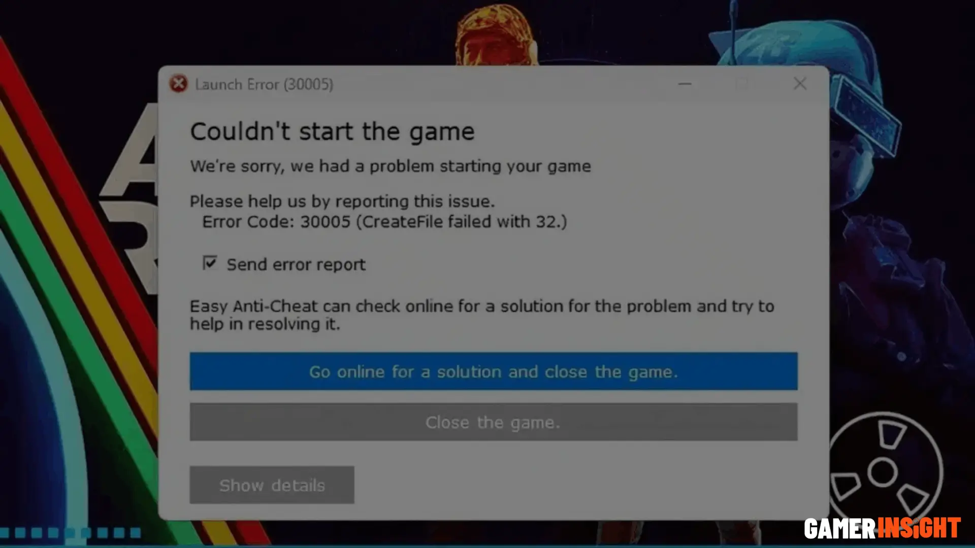 ARC Raiders Error Code 30005