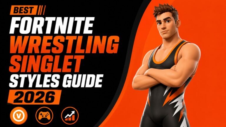 Fortnite wrestling singlet styles guide 2026 gaming outfit design illustration