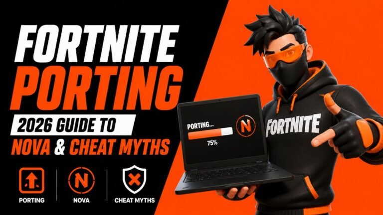 Fortnite porting 2026 guide with Nova and cheat myths concept