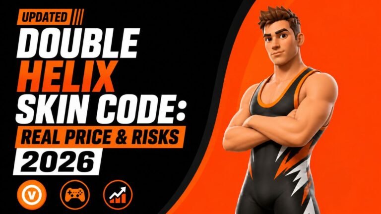 Fortnite Double Helix skin code 2026 with character and price risk info