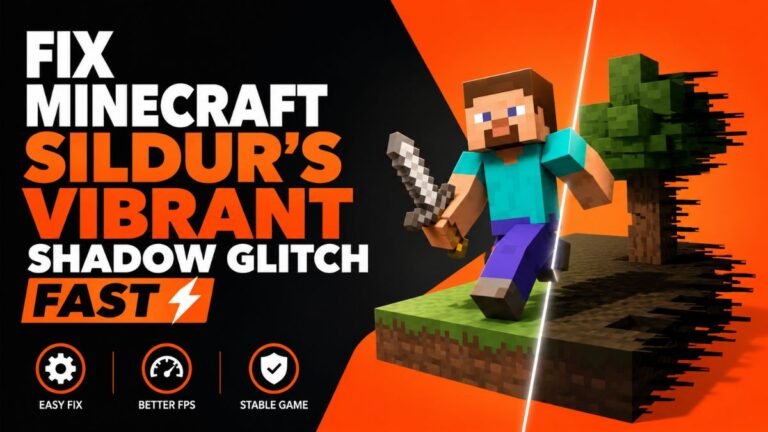 Fix Minecraft Sildurs Vibrant Shadow Glitch Fast guide for shader flickering and visual bug fixes