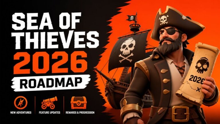 Sea of Thieves 2026 roadmap with Season 16 updates, events, and new features overview