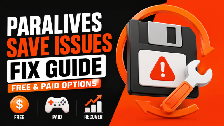 Paralives Save Issues Fix Guide featuring save file recovery, corrupted save repair, Steam Cloud restore options, and game progress recovery solutions