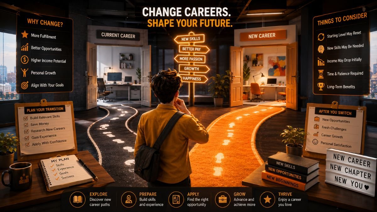 Changing careers in Paralives and planning successful career transitions.
