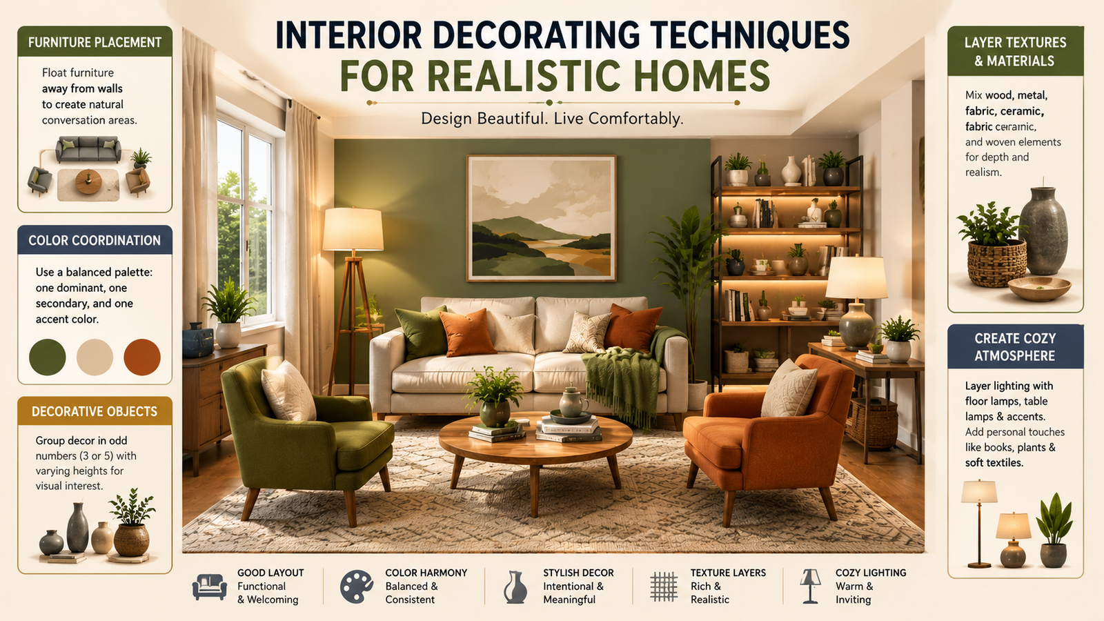 Interior Decorating Techniques For Realistic Homes