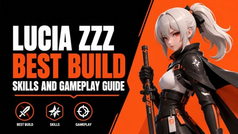 Lucia from Lucia (Zenless Zone Zero) showcasing best build, skills, and gameplay tips in Zenless Zone Zero guide with combat visuals and abilities overview