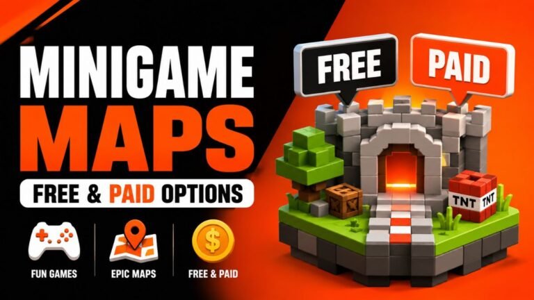 Minecraft Minigame Maps with free and paid options for multiplayer fun.
