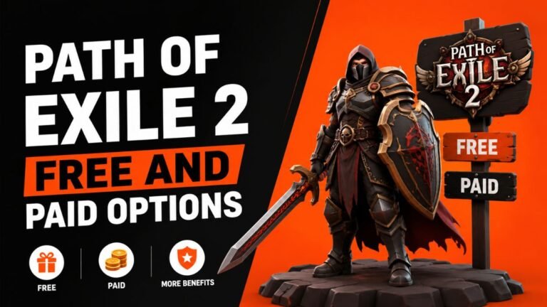 Path of Exile 2 free and paid options guide image.