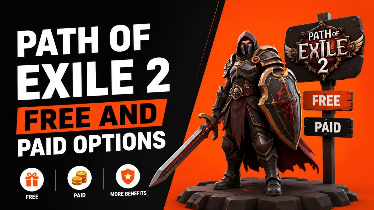 Path of Exile 2 free and paid options guide image.